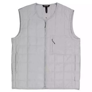 Rains Sky Liner Quilted Vest Size XL Silver Gray Rainproof Waterproof